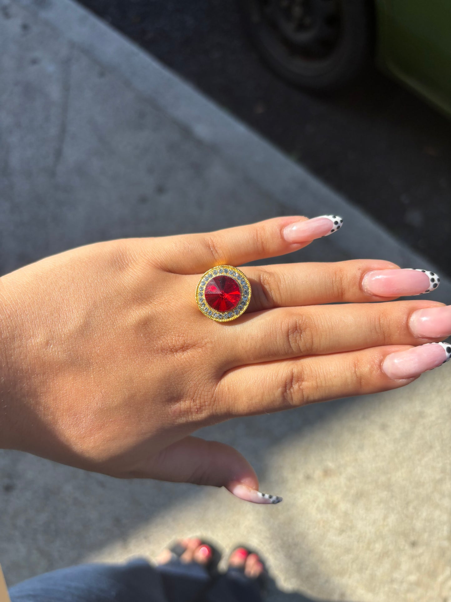 Bague rouge