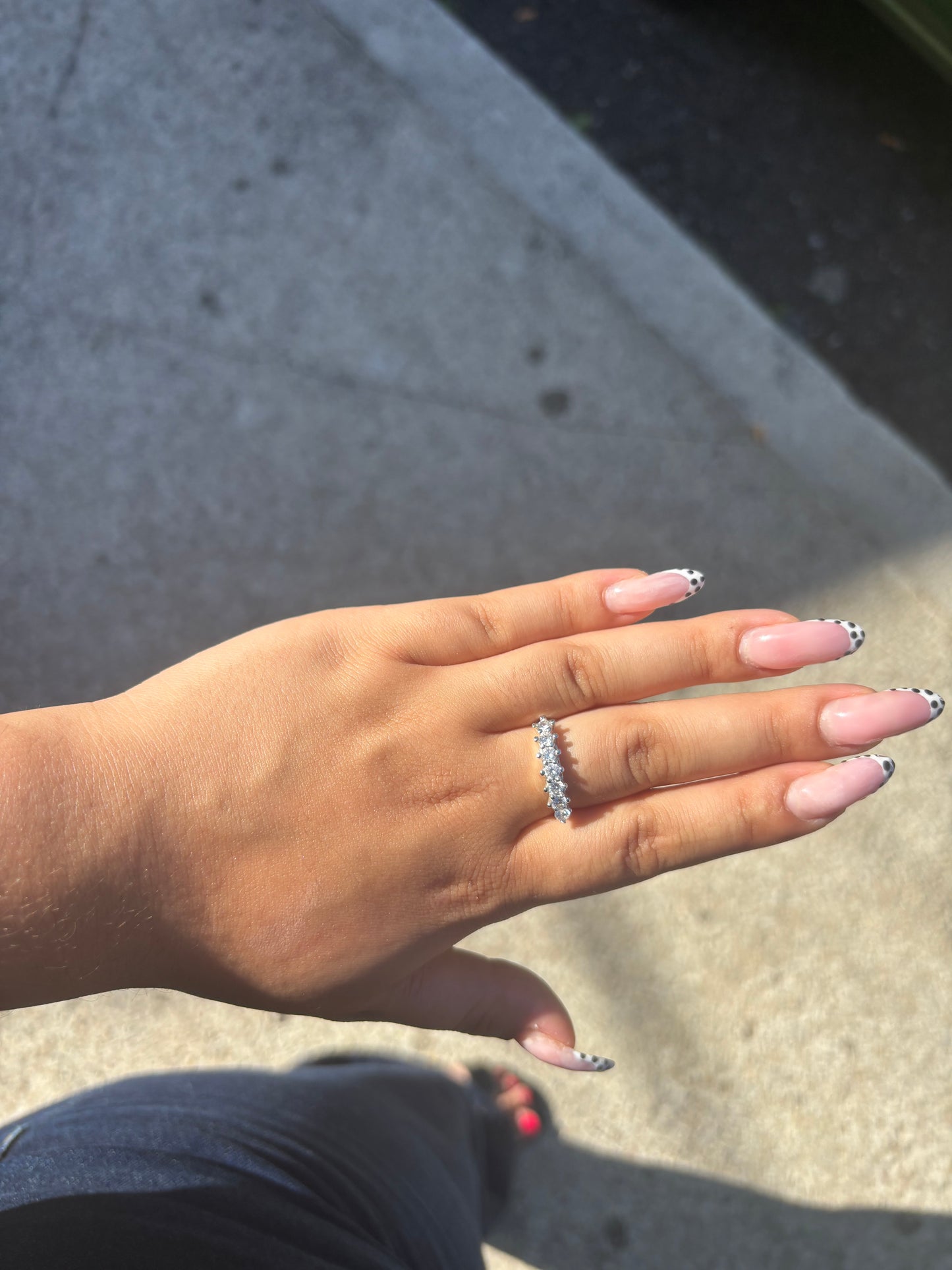 Bague argentée