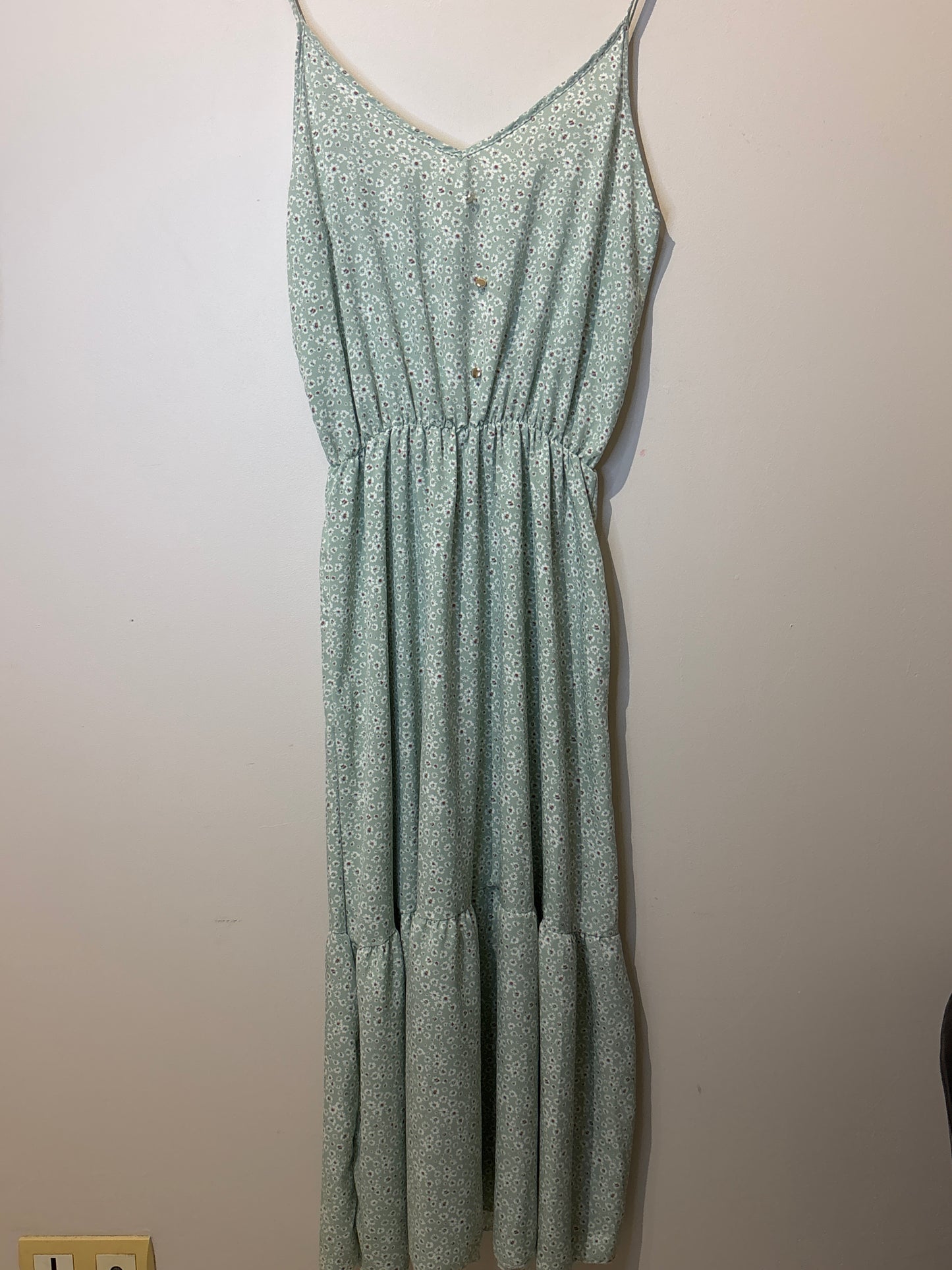 Robe bleu fleuri