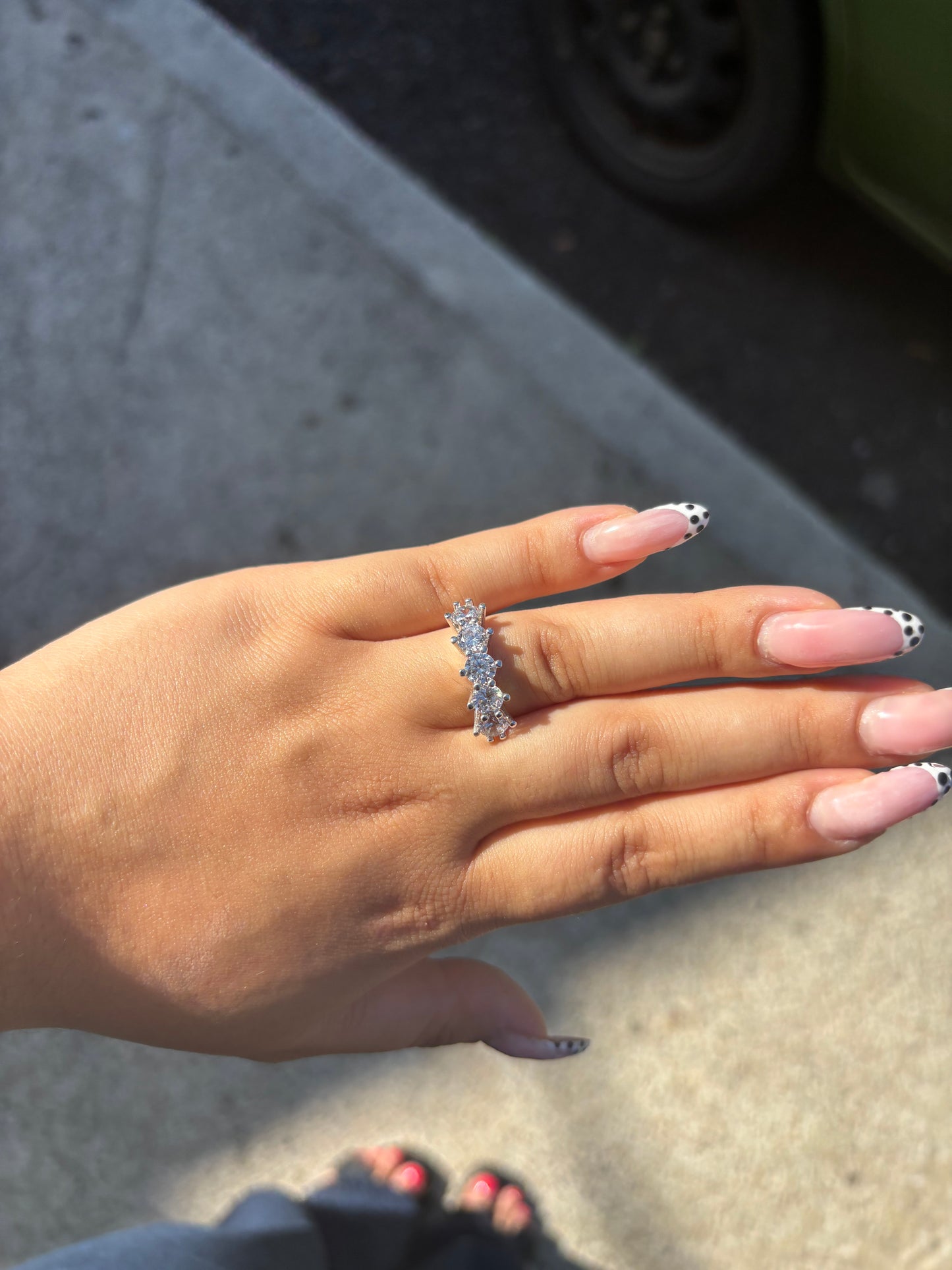 Bague argentée