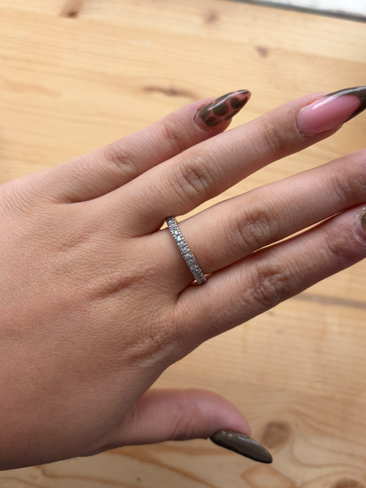 Bague argentée
