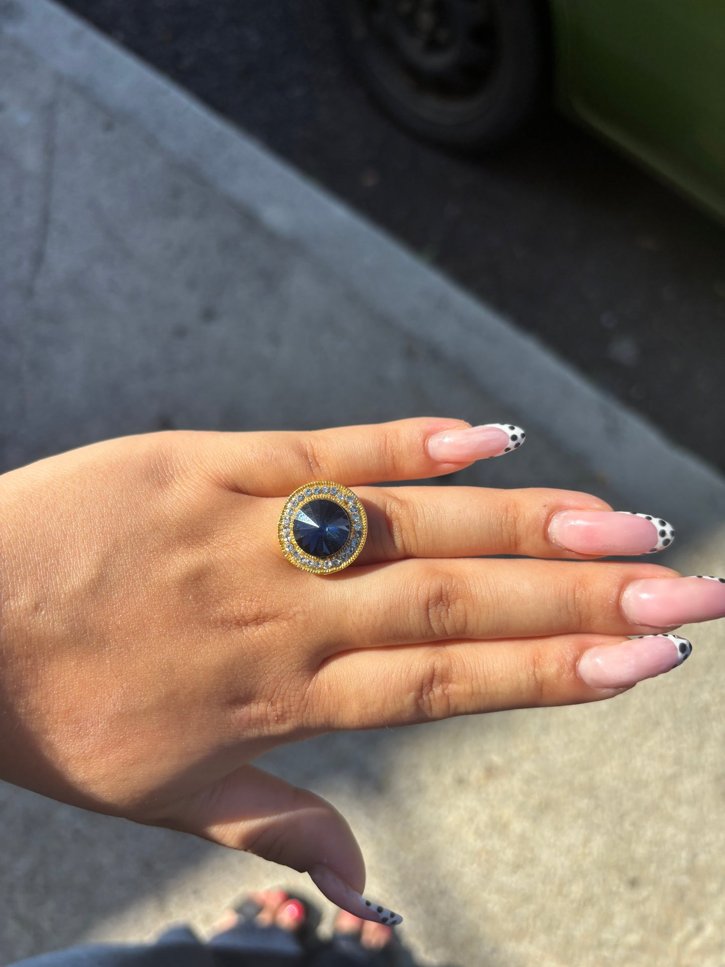 Bague bleu