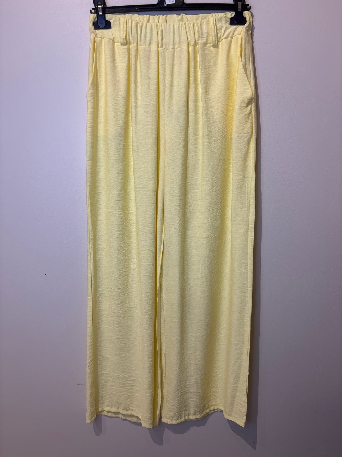 Pantalon droit jaune