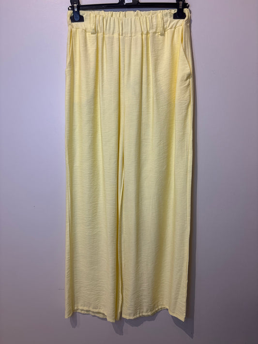 Pantalon droit jaune