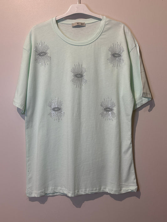 Teeshirt vert d’eau