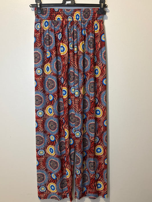 Pantalon ample à motif